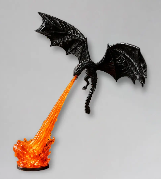 Glow Shift Dragon LED Flame Lamp | Fantasy Night Light & Ambient Room Decor