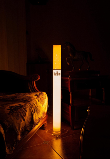Glow Shift 1M Cigarette Lamp – Custom Label LED Floor Light & Modern Room Decor